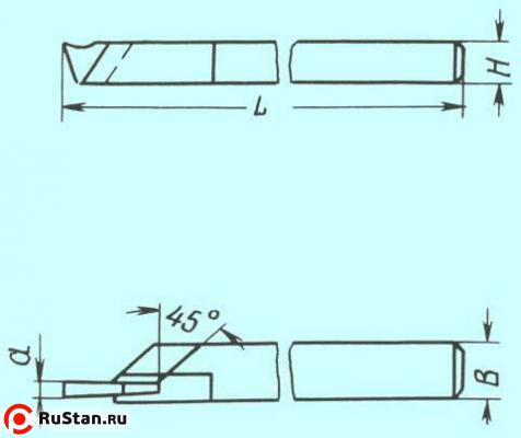 Резец Отрезной 25х16х140х5 Т15К6 левый фото №1 Резец Отрезной 25х16х140х5 Т15К6 левый фото №1