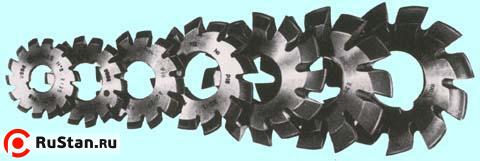 Фреза m 6,5 (к-т из 8шт) 110х32мм Р6М5 20 град, Z=11 фото №1