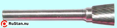 Борфреза тв.спл. с обратным конусом d10х10х6х65х20 спиральная насечка (N10 10М06) "CNIC" фото №1 Борфреза тв.спл. с обратным конусом d10х10х6х65х20 спиральная насечка (N10 10М06) "CNIC" фото №1