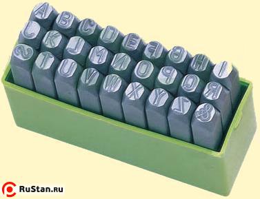 Клейма Буквенные № 2 сталь (латинский шрифт) (27шт) от А до Z & "CNIC" (OT105) фото №1