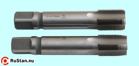 Метчик G 1/2" Р6М5 трубный цилиндрический, м/р. к-т из 2-х шт. (14 ниток/дюйм) ГОСТ 3266 "CNIC" фото №1 Метчик G 1/2" Р6М5 трубный цилиндрический, м/р. к-т из 2-х шт. (14 ниток/дюйм) ГОСТ 3266 "CNIC" фото №1