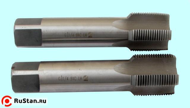 Метчик G 1 1/8" 9ХС трубный цилиндрический, ручной комплект из 2-х шт. (11 ниток/дюйм) левый ГОСТ 3266 "CNIC" фото №1 Метчик G 1 1/8" 9ХС трубный цилиндрический, ручной комплект из 2-х шт. (11 ниток/дюйм) левый ГОСТ 3266 "CNIC" фото №1