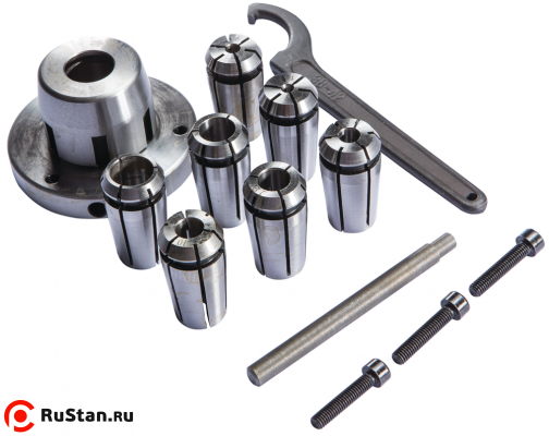 Цанговый патрон с цангами 4, 6, 8, 10, 12, 14, 16 мм фото №4 Цанговый патрон с цангами 4, 6, 8, 10, 12, 14, 16 мм фото №4