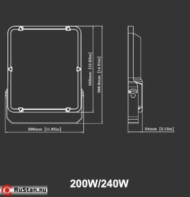 Прожектор промышленный светодиодный LED FL-240W фото №6 LED FL-240W фото №6