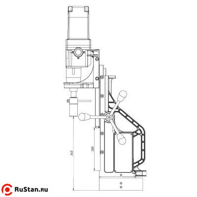 Сверлильный станок MBSR-100 - габариты фото №7 Сверлильный станок MBSR-100 фото №7