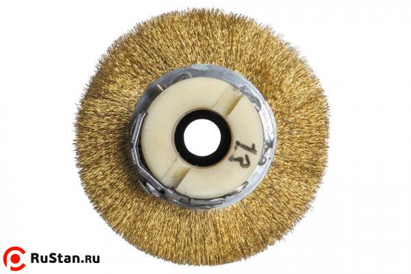 Щетка брашировальная фото №3 Щетка брашировальная спиральная Д130*250*25 мм, ворс гофр латунированная сталь 0,30 мм для JET 10-20 Plus и JWDS-1020-M фото №3