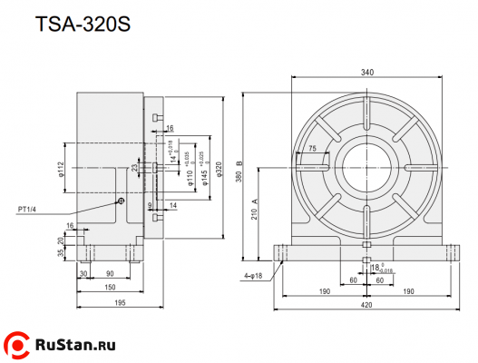 Размеры TSA-320S фото №2 Размеры TSA-320S фото №2