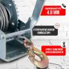 Лебедка ручная барабанная с тросом 1000кг  20м оцинкованная TOR FD двускоростная миниатюра №9