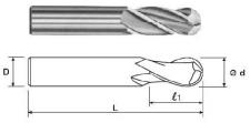 Фреза Концевая радиусная d 6,0х 19х61 ц/х ВК8 Z=3 R-3,0