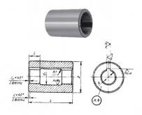 Втулка поддерживающая d50, D 71, L100мм к оправкам для горизонтально-фрезерных станков ГОСТ15072-75 
