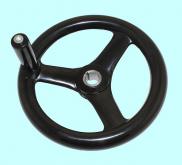 Маховик 250х22х50х6мм (DxdxHxb) с  3-мя спицами, бакелит 