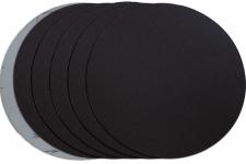 Диск шлифовальный на велкро основе P150, 300мм / без отв., черный, 5 шт.